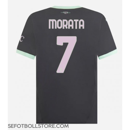 AC Milan Alvaro Morata #7 Replika Tredje Tröja 2024-25 Kortärmad